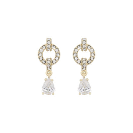 Callie small crystal ear g/clear