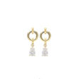 Callie small plain crystal ear g/clear