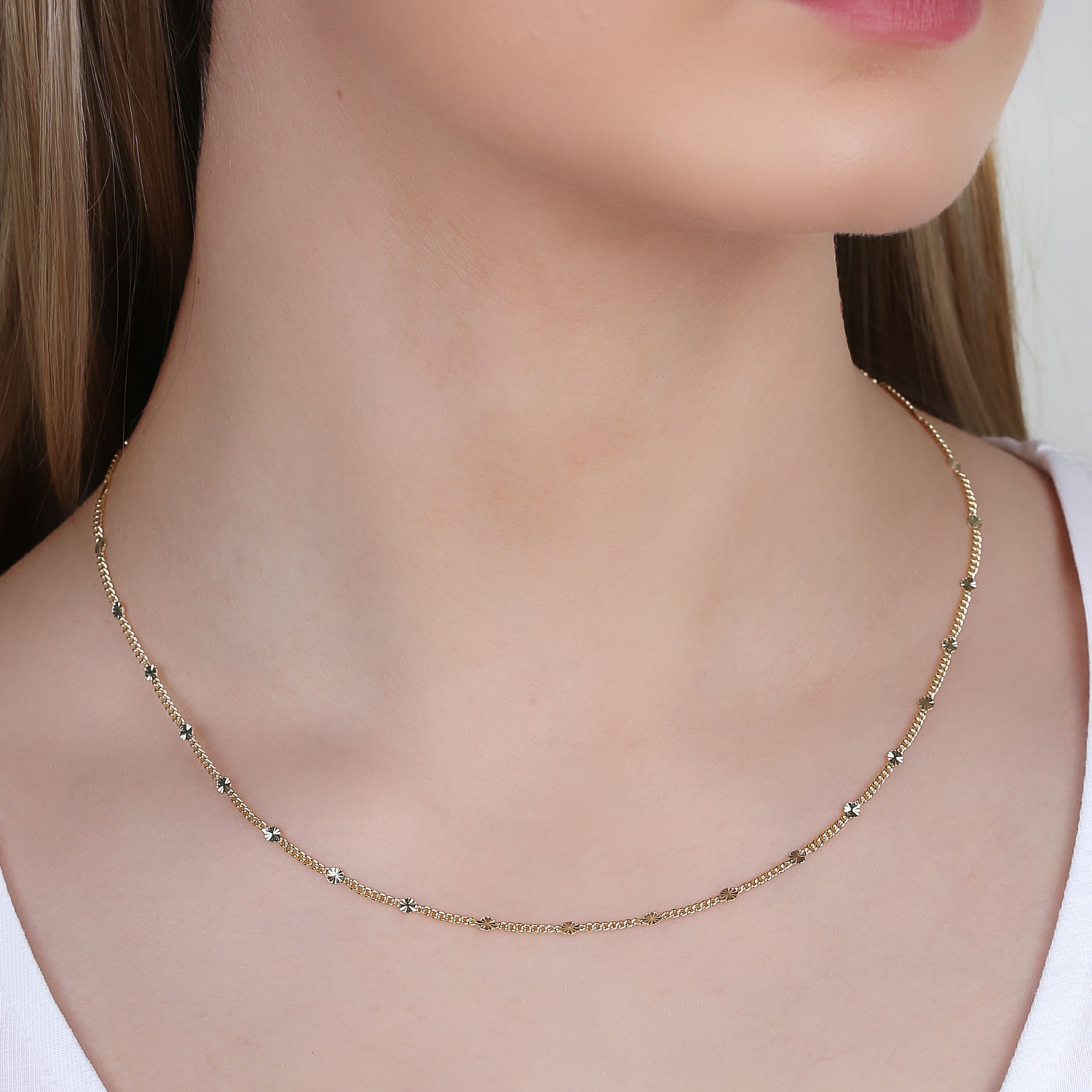 Din Gullsmed. Rule coin chain neck 42 plain g