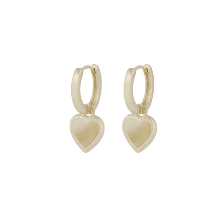 Rule heart pendant ear plain g