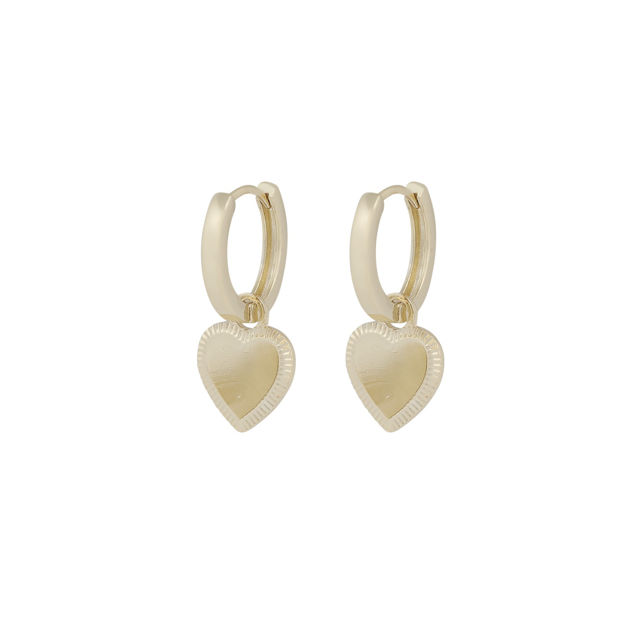 Rule heart pendant ear plain g