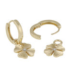 Rule clover pendant ear plain g