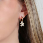 Rule clover pendant ear plain g