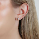 Callie small crystal pin ear s/clear