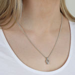 Callie crystal circle neck 42 s/clear