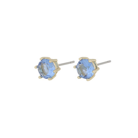 Callie small crystal pin ear g/light blue