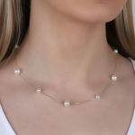 Karan mix pearl neck 40 g/white