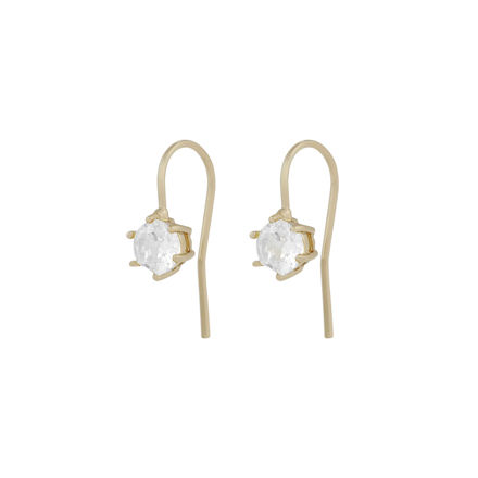 Callie hook crystal ear g/clear