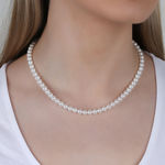 Jackie pearl neck 40 s/white