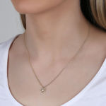 Flora daisy pendant neck 42 plain g