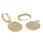 Rule coin pendant ear plain g