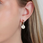 Rule coin pendant ear plain g