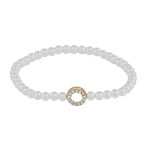 Callie elastic pearl brace g/white -