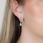 Callie small plain crystal ear s/clear
