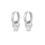 Callie plain pendant ring ear s/clear