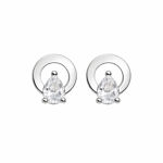 Callie plain crystal circle  ear s/clear