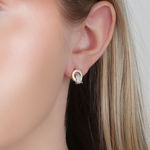 Callie plain crystal circle  ear s/clear
