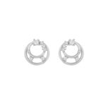 Lorrie round crystal ear s/clear