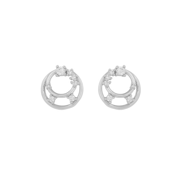 Lorrie round crystal ear s/clear