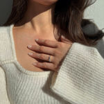 Gull ring med diamanter 0,31ct W/SI