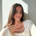 Gull ring med diamanter 0,31ct W/SI