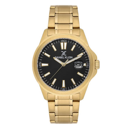 Daniel Klein Premium herreur i double med lenke & svart skive 5 ATM  43mm