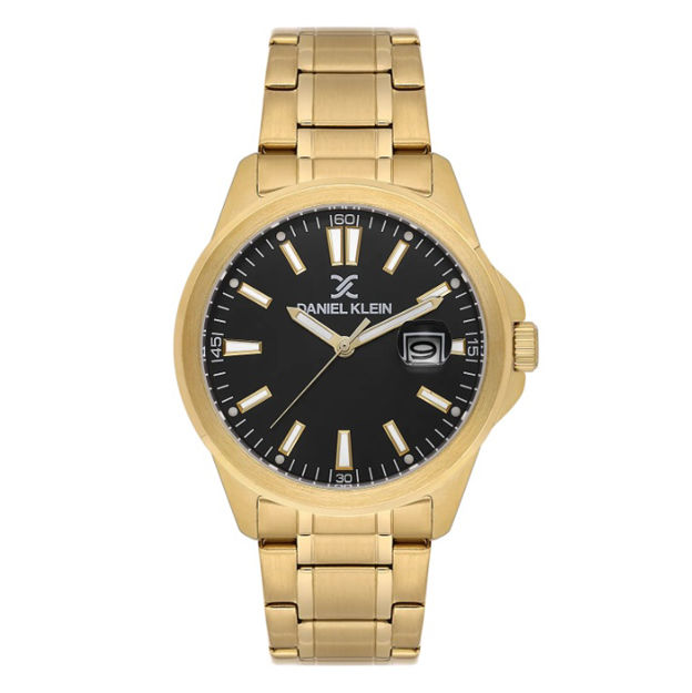 Daniel Klein Premium herreur i double med lenke & svart skive 5 ATM  43mm