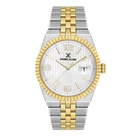 Daniel Klein Premium herreur tofarget med sølv skive & lenke 5 ATM  41mm