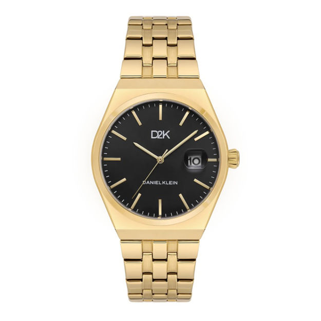 Daniel Klein D2K herreur i double med lenke & svart skive 3 ATM  41mm