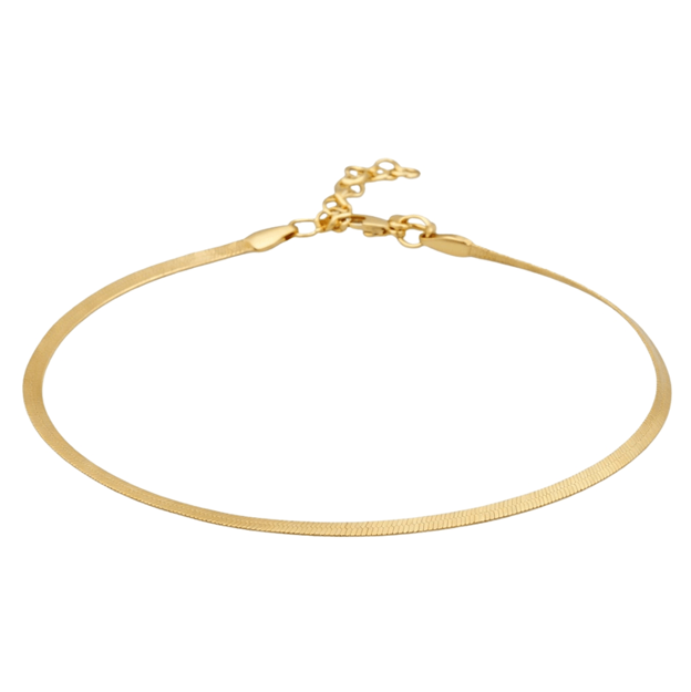 Steel Paris Anklet plain g - Onesize