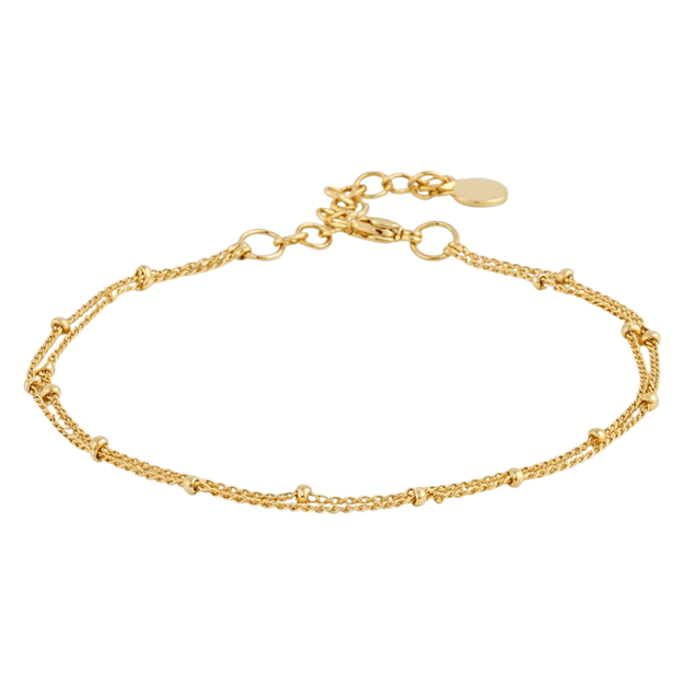 Steel double amsterdam anklet plain g - Onesize