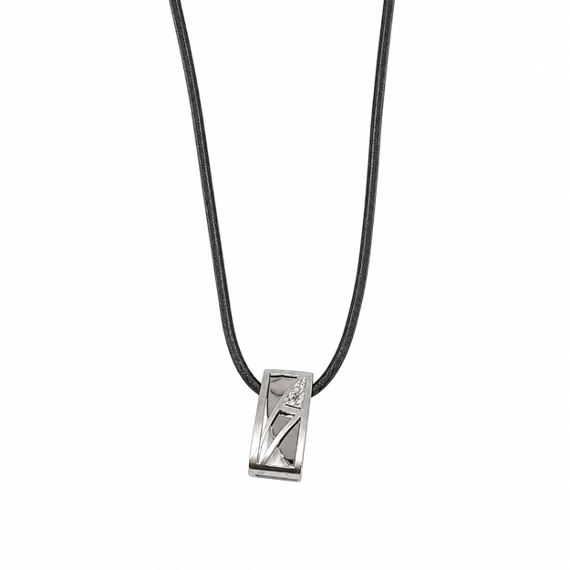 Sølv halssmykke cubic zirconia