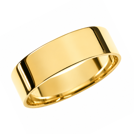 RING FG.SØLV 6MM GLATT FLAT