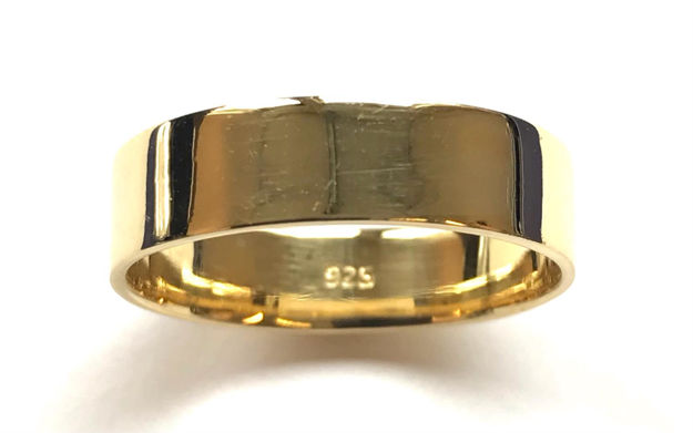 RING FG.SØLV 6MM GLATT FLAT