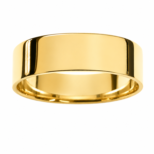 RING FG.SØLV 6MM GLATT FLAT
