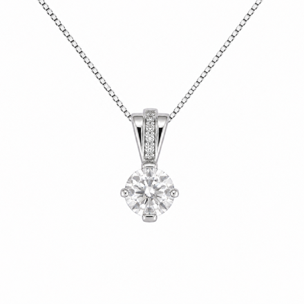 Rhodinert sølv anheng Cubic Zirconia 42cm