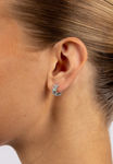 Minna small crystal ring ear 12mm s/clear