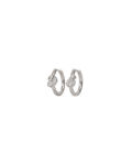 Everly small knot crystal ring ear 15mm s/clear