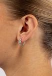 Everly small knot crystal ring ear 15mm s/clear