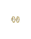 Everly small knot crystal ring ear 15mm g/clear