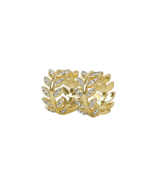 Minna crystal ring ear 18mm g/clear