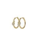 Everly knot crystal ring ear 20mm g/clear
