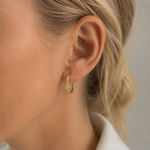 Everly knot crystal ring ear 20mm g/clear