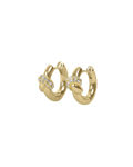 Everly chunky knot crystal ring ear g/clear