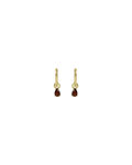 Trinity drop pendant ring ear g/brown