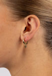 Trinity drop pendant ring ear g/brown