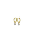Trinity drop pendant ring ear g/clear