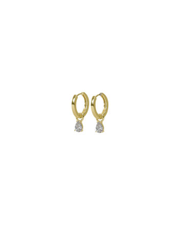 Trinity drop pendant ring ear g/clear