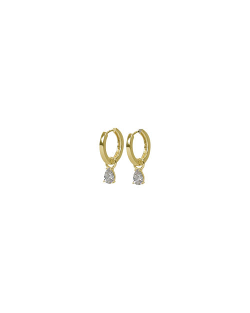 Trinity drop pendant ring ear g/clear