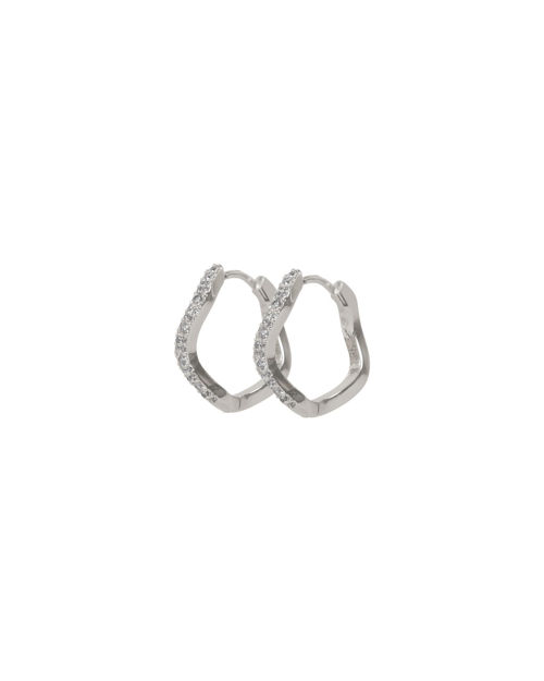 Union Curve crystal ring ear 20mm s/clear
